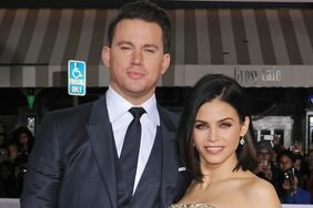 Actors Channing Tatum and Jenna Dewan-Tatum arrive at the premiere of Universal Pictures' 'Hail, Caesar!' at Regency Village Theatre on February 1, 2016 in Westwood, California.
