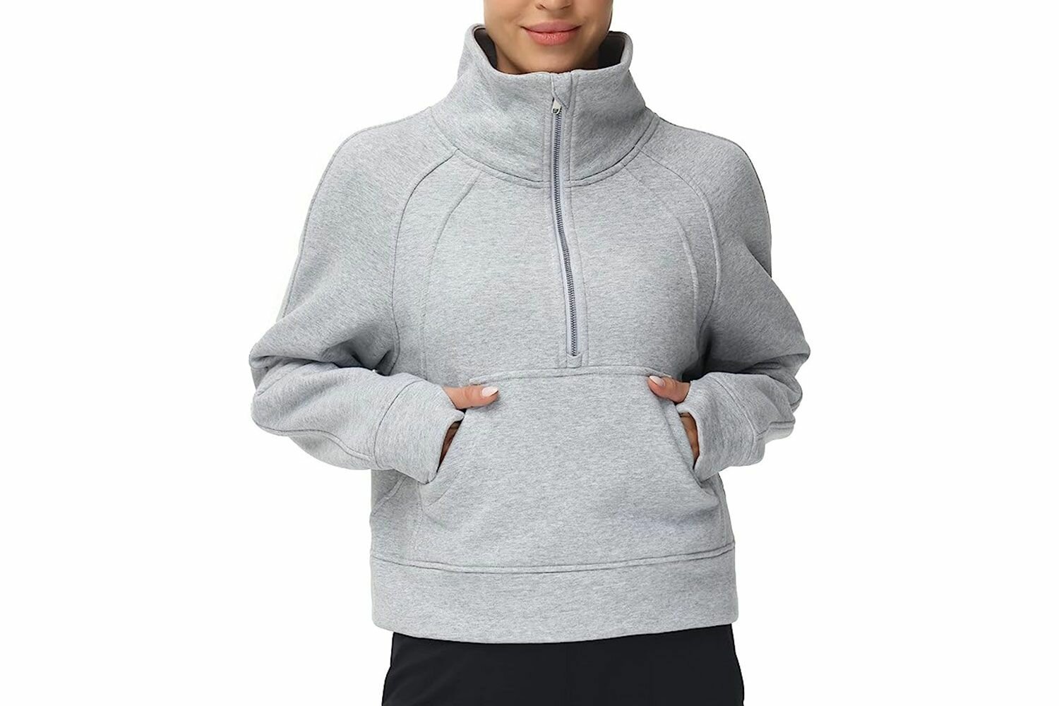 Amazon THE GYM PEOPLE Womens' Half Zip Pullover