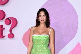 Lily James Green Sheer Dress "What's Love Got To Do With It?" Premiere