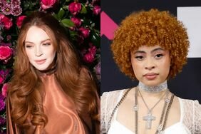 Lindsay Lohan and Ice Spice with red hair.