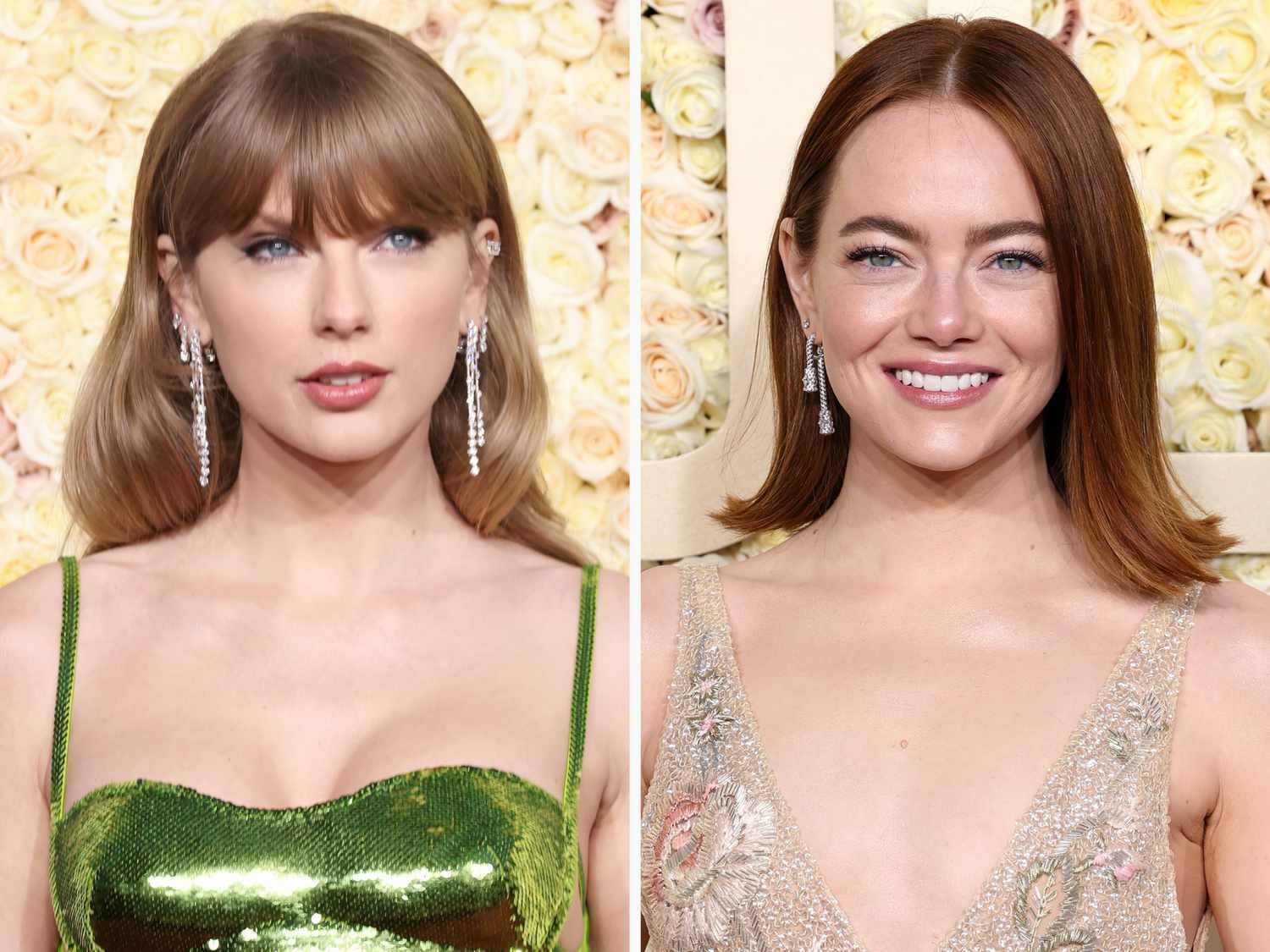 Emma Stone Not-So-Subtly Teased Taylor Swift at the Golden Globes