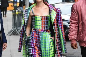 Anne Hathaway Multi-Colored Jumpsuit Jacket New York City