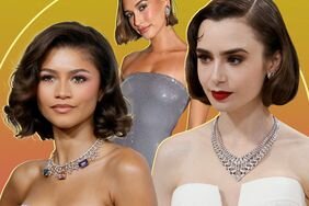 How to Style a Short Bob _ collage of Zendaya, Hailey Bieber, and Lily Collins on a yellow background