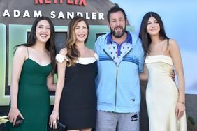 Sadie Sandler, Jackie Sandler, Adam Sandler, and Sunny Sandler Posing Arms Around Each Other at Premiere of Netflix's 'Leo'