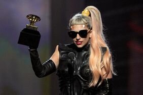Lady Gaga 2011 Grammys Black Bustier
