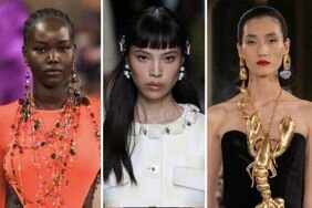 Models wearing Spring 2024's best jewelry trends walk the Ralph Lauren, Versace, and Schiaparelli runways.