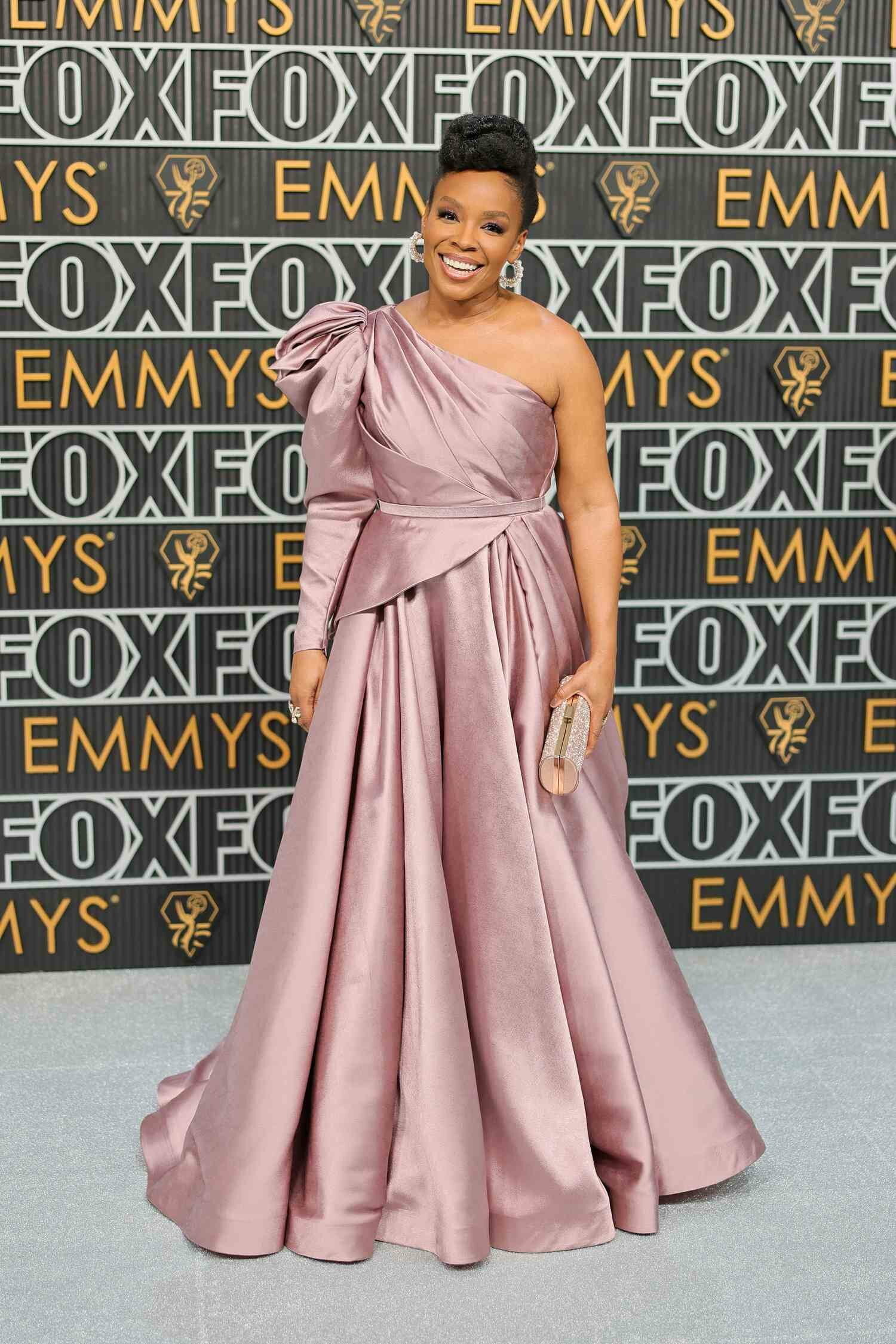 Amber Ruffin on the 2024 Emmys red carpet.