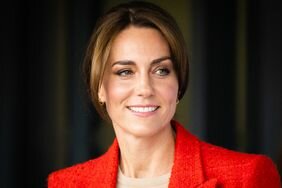Kate Middleton Red Blazer Portage Session for her 'Shaping Us' Campaign September 2023