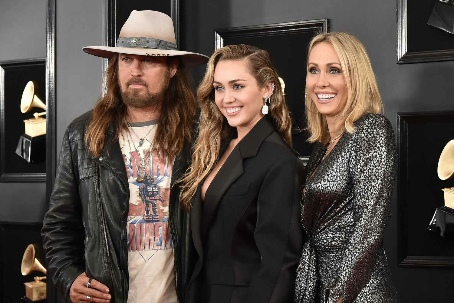 Billy Ray Cyrus, Miley Cyrus and Tish Cyrus 2019 Grammy Awards