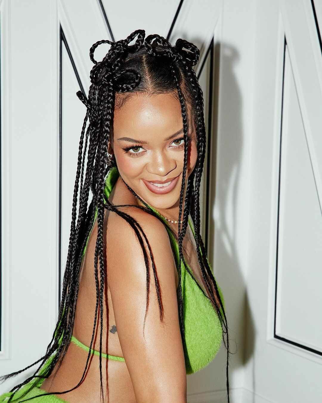 Rihanna with braids Rihanna hairstyles