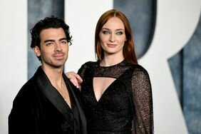 Joe Jonas and Sophie Turner Hand on Shoulder 2023 'Vanity Fair' Oscars After-Party