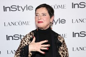 Isabella Rossellini at an InStyle x Lancome party.