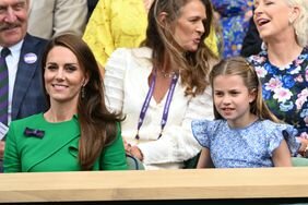 Kate Middleton and Princess Charlotte Watching Tennis at 2023 Wimbledon 