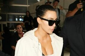 Kim Kardashian is seen at LAX on May 18, 2016 in Los Angeles, California.