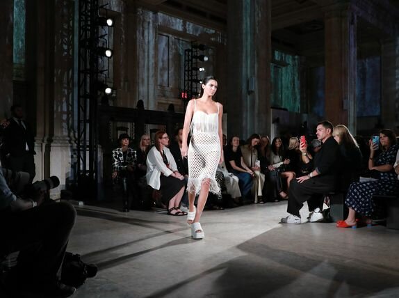 Kendall Jenner walks the runway for the Proenza Schouler fashion show during September 2022 New York Fashion Week