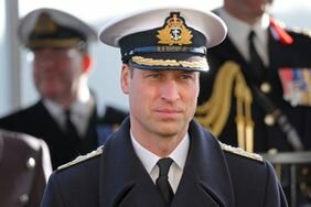 Prince William Straight Face Hat at The Lord High Admiral's Divisions at Britannia Royal Naval College 2023