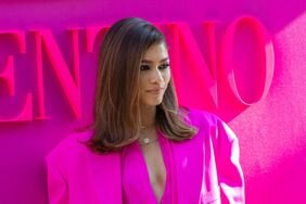 Zendaya Pink Suit Valentino Paris Fashion Week