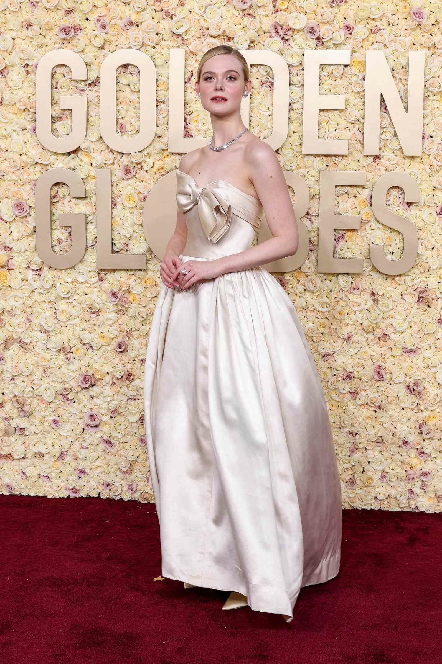 Elle Fanning at the 81st Golden Globe Awards