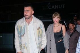 Taylor Swift Travis Kelce Holding Hands Walking in New York City SNL Afterparty October 15, 2023