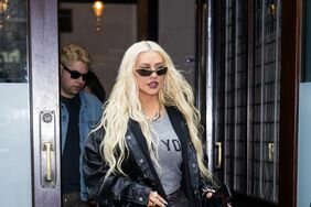 Christina Aguilera is seen in Tribeca