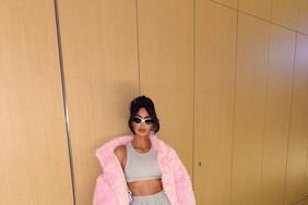 kim kardashian pink coat ig