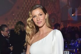 Gisele BÃ¼ndchen One Shoulder White Dress With Cape at Hollywood For Science Gala 