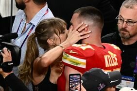 Taylor Swift Kisses Travis Kelce After Super Bowl Win