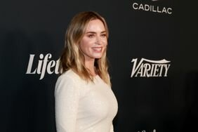 Emily Blunt Smiling Ivory Sequin Dress 2023 'Variety' Power Of Women