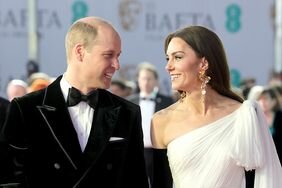 Kate Middleton and Prince William Looking At Each Other 2023 BAFTA Film Awards 