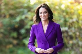 Kate Middleton Purple Pantsuit