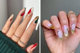 elegant Christmas nails 