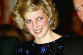 Princess Diana wearing a Jacques Azagury gown