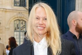 Pamela Anderson Paris Fashion Week makeup free
