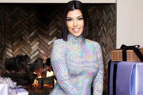 Kourtney Kardashian Instagram holographic dress