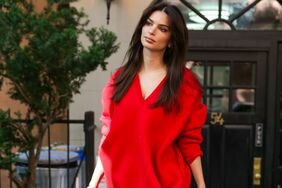 Emily Ratajkowski Red-Hot Knit Just Inspired My Next Fall Purchase