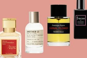 Best long-lasting fragrances collaged against a pink background