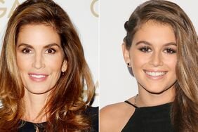 Cindy Crawford and Kaia Gerber side by side to show they look alike