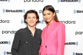 Tom Holland and Zendaya attend SiriusXM's Town Hall with the cast of Spider-Man: No Way Home 
