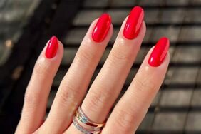 Red nails for February. 