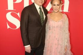 Sarah Jessica Parker Pink Tulle Gown Matthew Broderick Opening Night "Plaza Suite"