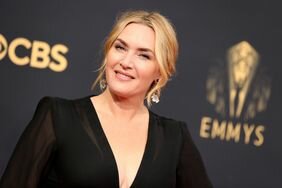 Kate Winslet Black Dress at 2021 Emmy Awards