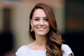 Kate Middleton Smiling Hair Deep Part Curls Earthshot Prize 2021 