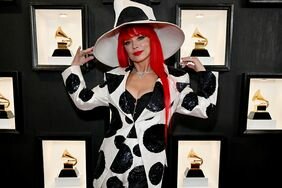 Shania Twain 2023 Grammys Red Carpet Spotted Suit