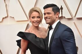 Kelly Ripa and Mark Consuelos in formalwear at the Oscars