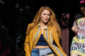 Blake Lively is seen filming "It Ends With Us" 