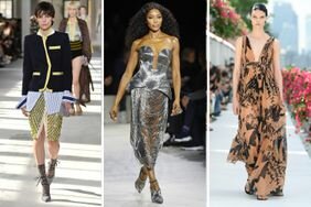 Models wearing 2024's biggest fashion trends walk in the Dries Van Noten, Alexander McQueen and Michael Kors SS24 runway shows.