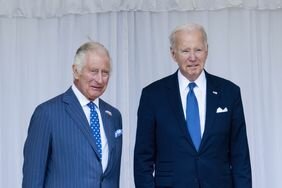 King Charles III receives the President of the United States Joe Biden