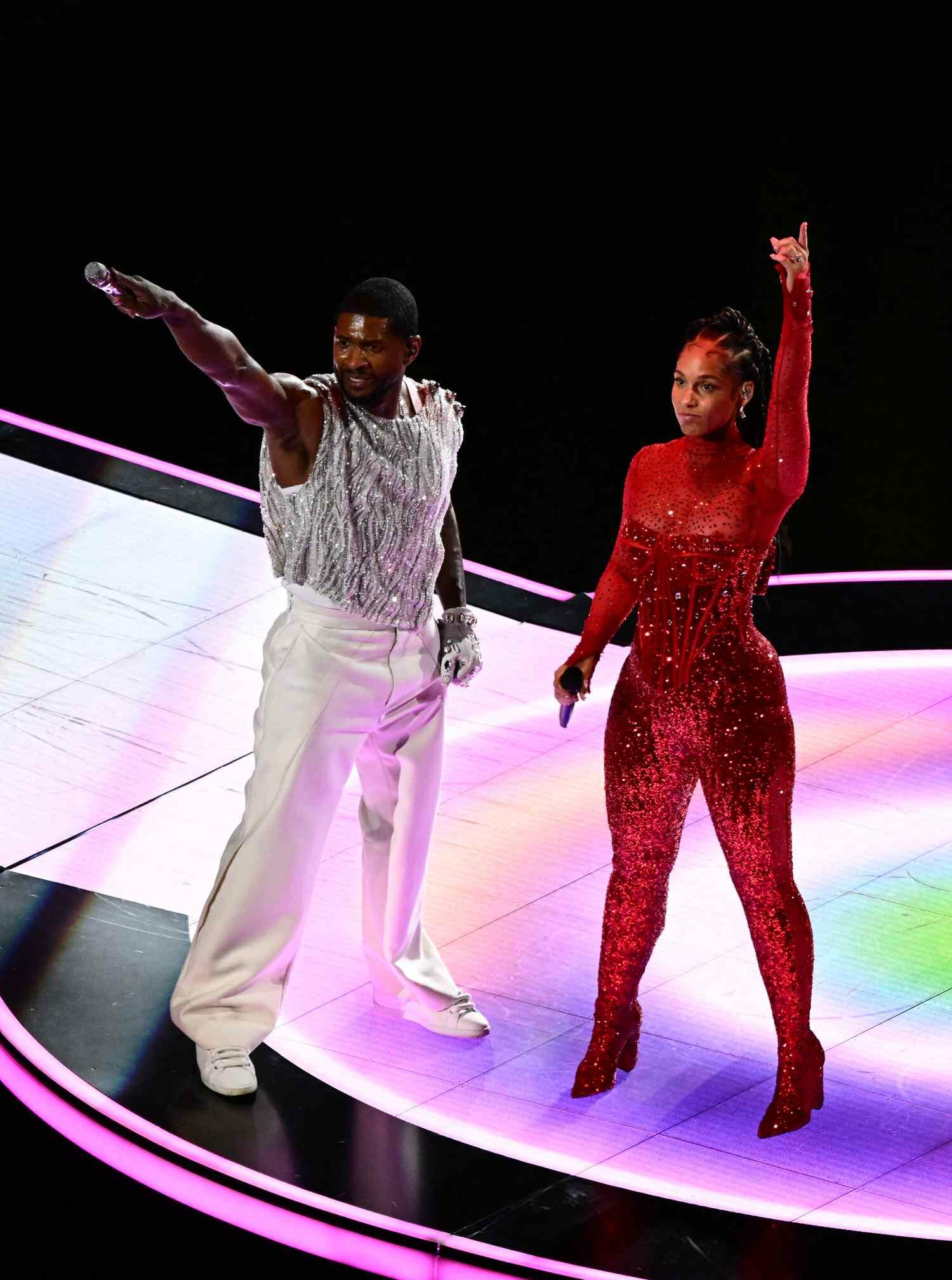 Alicia Keys and Usher 2024 super Bowl