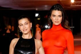 Kendall Jenner Hailey Bieber Posing Arms Around Each Other at 2023 Academy Museum Gala