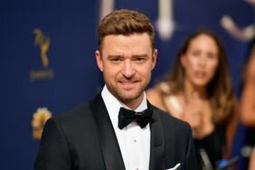 Justin Timberlake Smiling Black Tux 2018 Emmy Awards